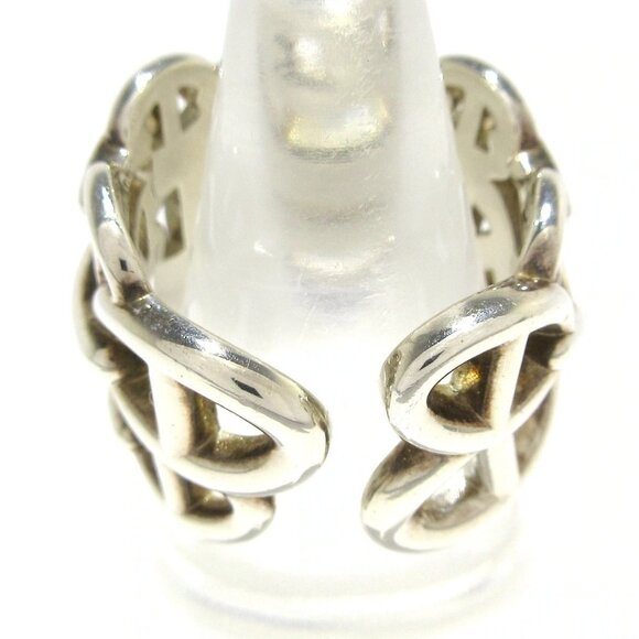 Auth HERMES Chaine d'Ancre En Chaine GM - Silver 2******** Ring - Picture 4 of 7